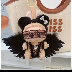 Black Labubu Angel Costume